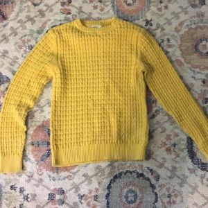 Yellow Cableknit Sweater